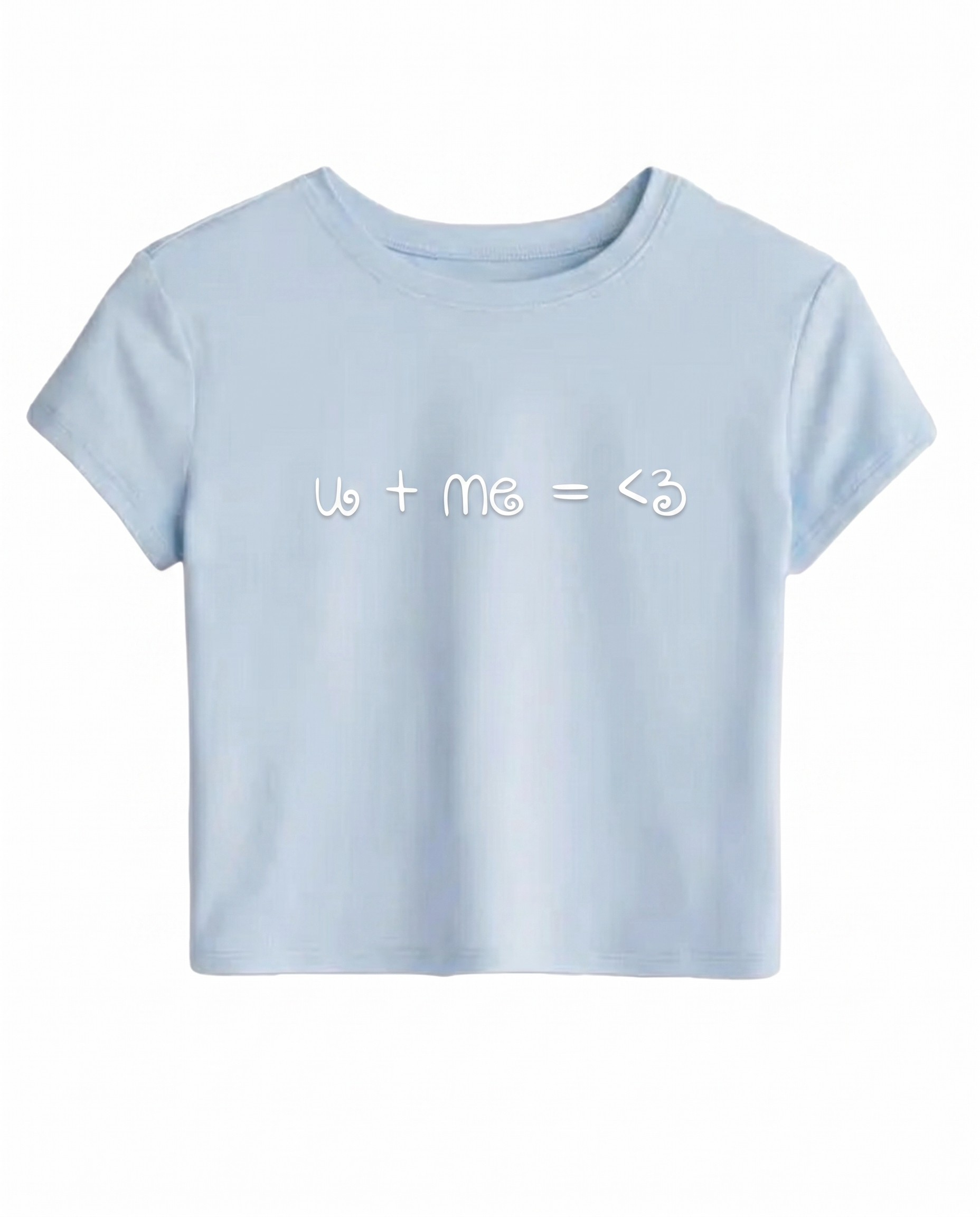 u + me = <3 baby tee