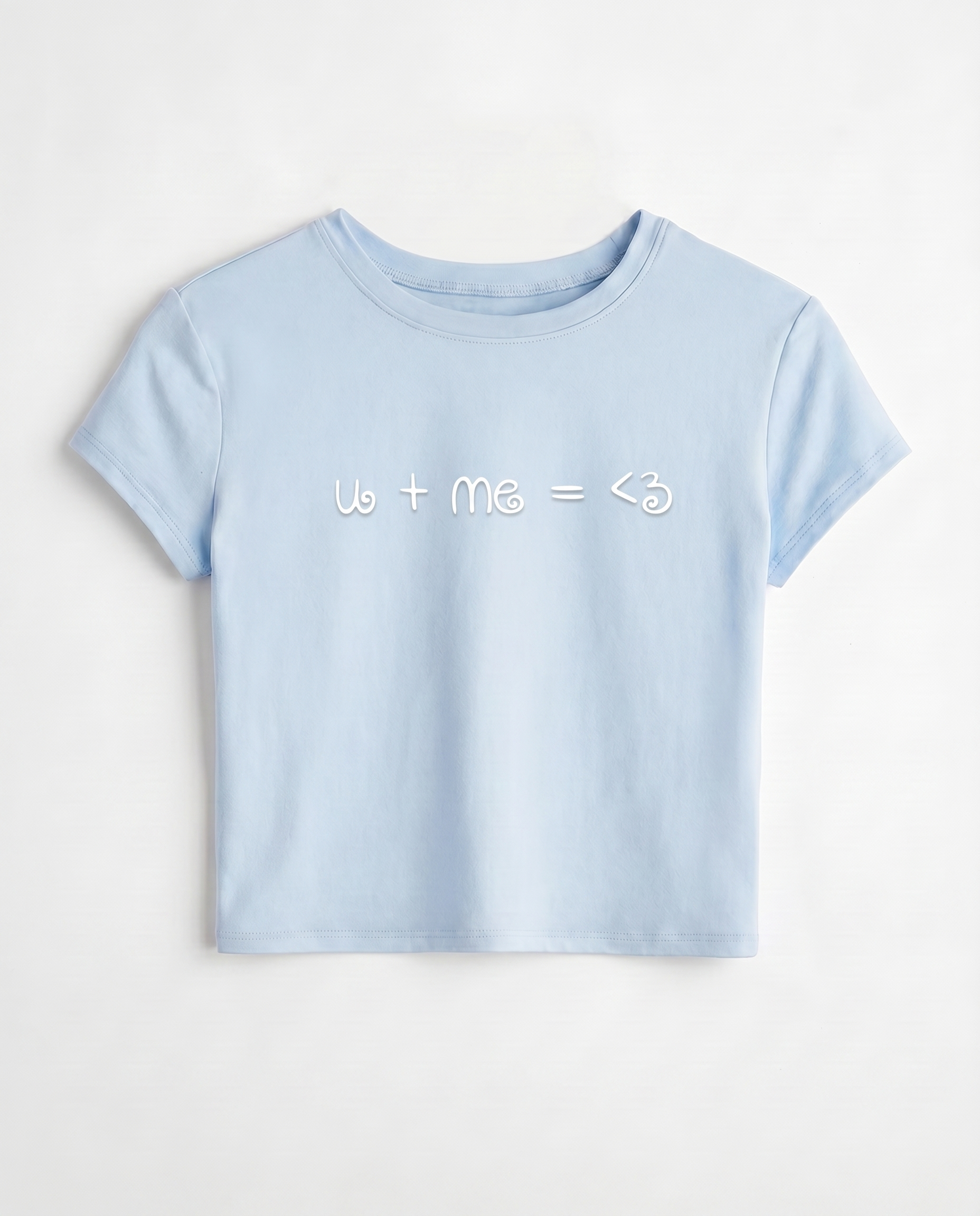 u + me = <3 baby tee