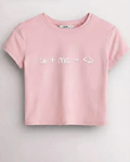Era Cropped Fan Shirt Pink