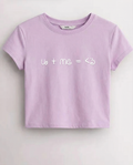 Era Cropped Fan Shirt Purple